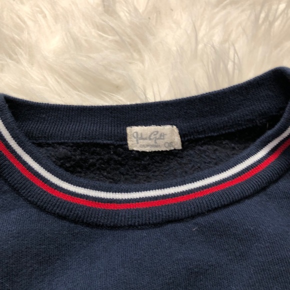 Brandy Melville Hamilton Sweatshirt sweater vintage crewneck navy blue small - Picture 6 of 7